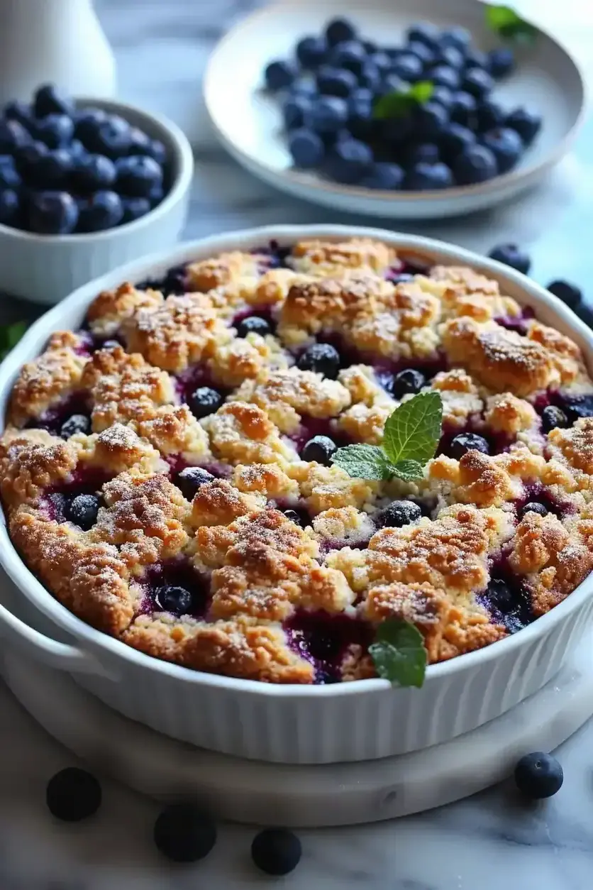 Bursting Blueberry Crumb Cake Recipe