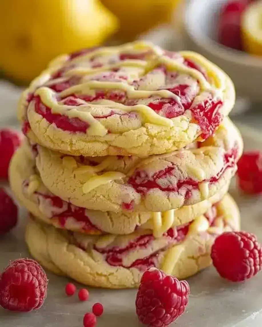 Irresistible White Chocolate Lemon Raspberry Cookies
